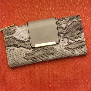 ALDO beige mosaic wallet